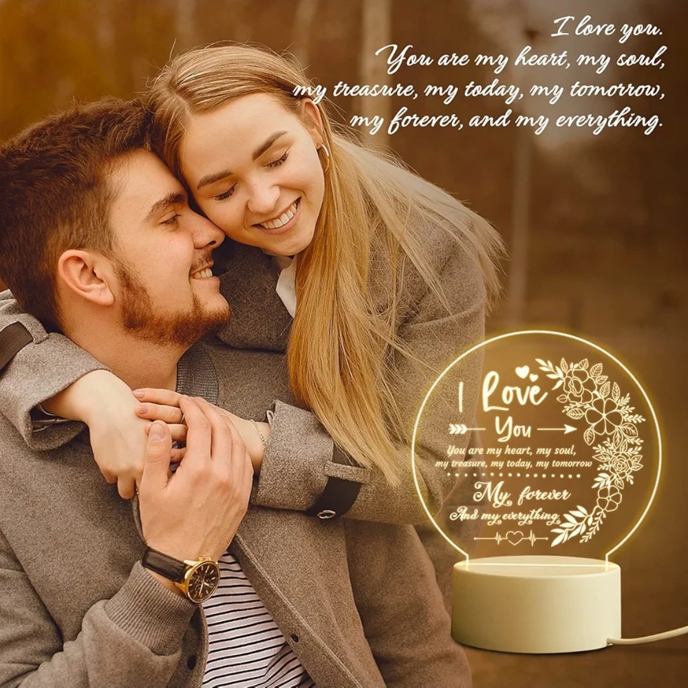 NEW Romantic LED Night Light with Love Message